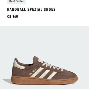 Adidas Handball Spezial Brown and White Sneakers